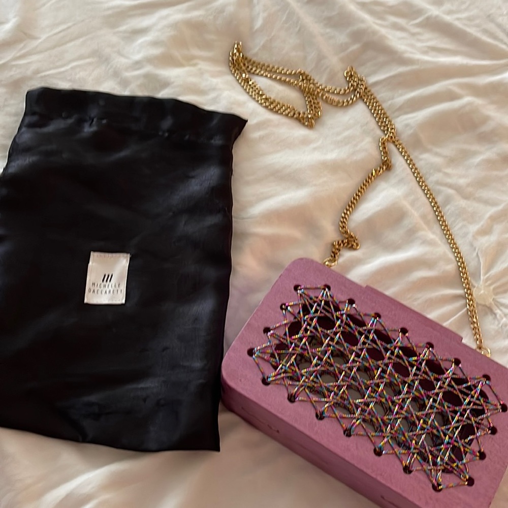 Michelle Daccarett handmade convertible clutch purse